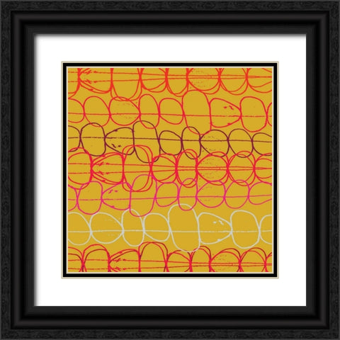 Red Fall II Black Ornate Wood Framed Art Print with Double Matting by Benyon, Ali