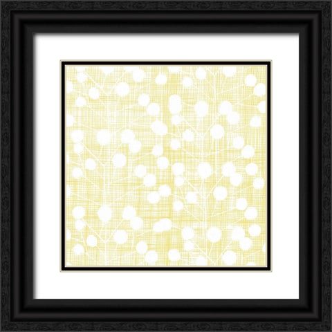 Popping Flowers IV Black Ornate Wood Framed Art Print with Double Matting by Benyon, Ali