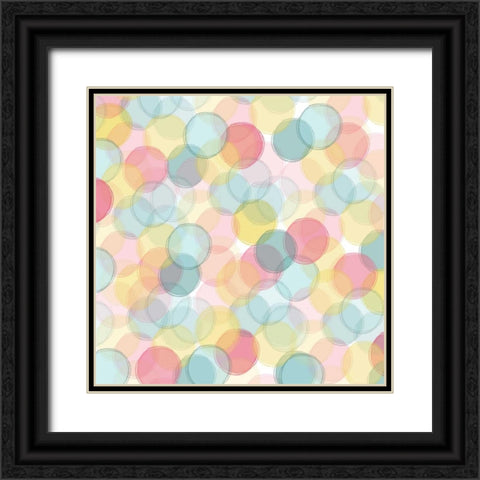 Popping Flowers VI Black Ornate Wood Framed Art Print with Double Matting by Benyon, Ali