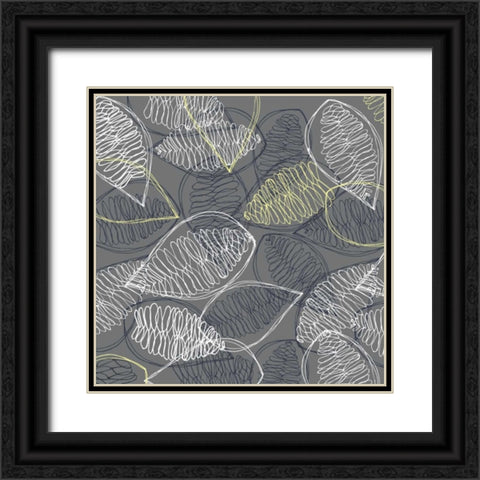 Winters Grey II Black Ornate Wood Framed Art Print with Double Matting by Benyon, Ali