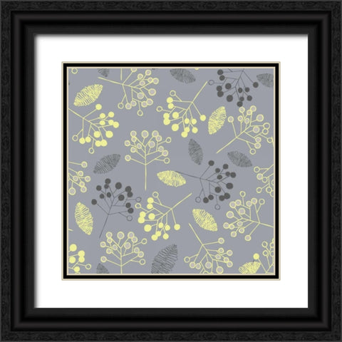Winters Grey VII Black Ornate Wood Framed Art Print with Double Matting by Benyon, Ali