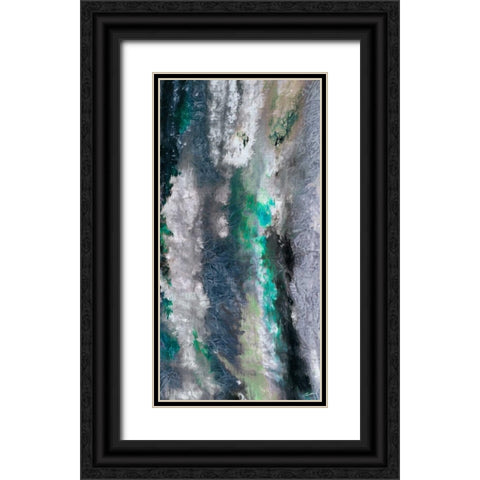 Gravity I Black Ornate Wood Framed Art Print with Double Matting by Butler, John