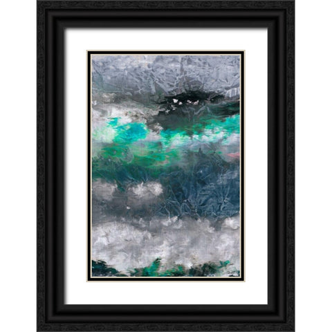 Gravity IV Black Ornate Wood Framed Art Print with Double Matting by Butler, John