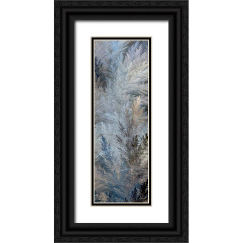 2-Up Pampas Panels II Black Ornate Wood Framed Art Print with Double Matting by Burghardt, James