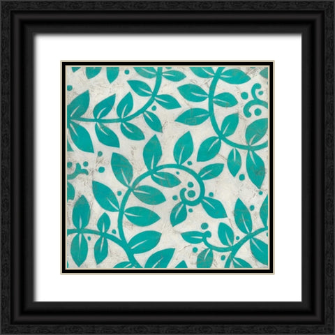 Vivid Vines III Black Ornate Wood Framed Art Print with Double Matting by Vess, June Erica