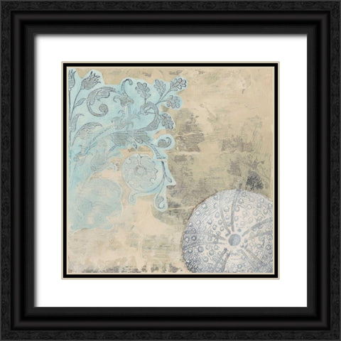 Coastal Cameo I Black Ornate Wood Framed Art Print with Double Matting by Vess, June Erica