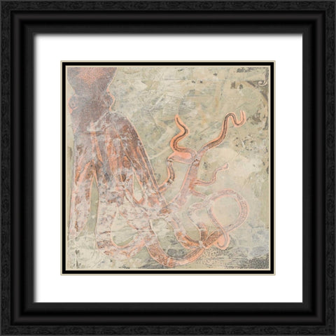 Coastal Cameo II Black Ornate Wood Framed Art Print with Double Matting by Vess, June Erica