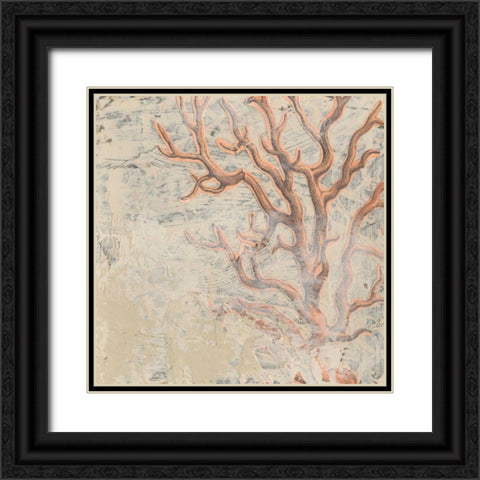 Coastal Cameo VI Black Ornate Wood Framed Art Print with Double Matting by Vess, June Erica