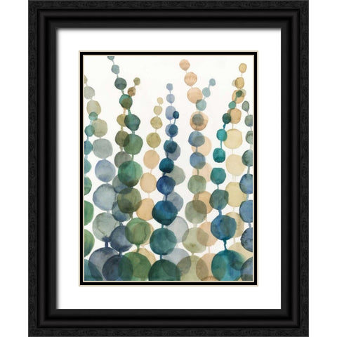 Pompom Botanical I Black Ornate Wood Framed Art Print with Double Matting by Meagher, Megan