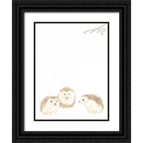 Baby Animals IV Black Ornate Wood Framed Art Print with Double Matting by Vess, June Erica