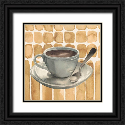 Cafe au Lait II Black Ornate Wood Framed Art Print with Double Matting by Popp, Grace