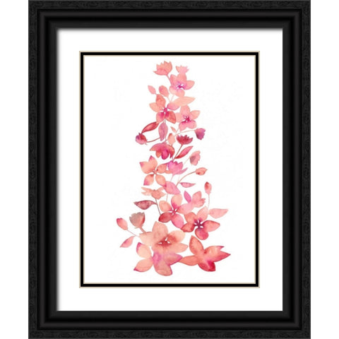 Blossom Falls II Black Ornate Wood Framed Art Print with Double Matting by Popp, Grace