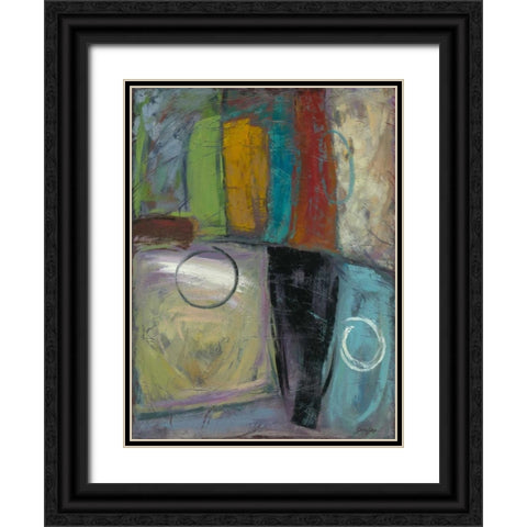Cool Jazz I Black Ornate Wood Framed Art Print with Double Matting by Joy, Julie