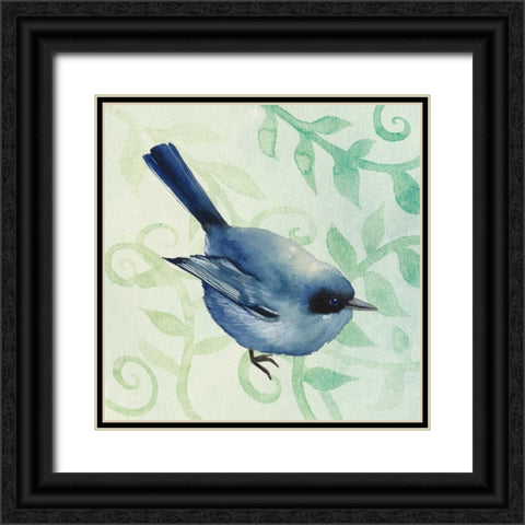 Little Bird I Black Ornate Wood Framed Art Print with Double Matting by Popp, Grace