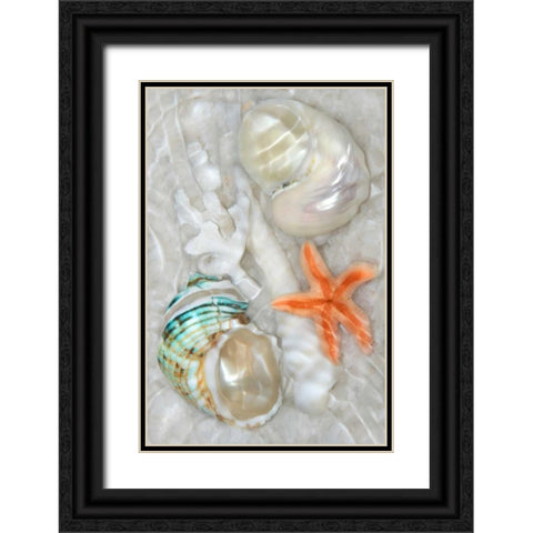 Underwater Light Waves II Black Ornate Wood Framed Art Print with Double Matting by Robertson, Leda