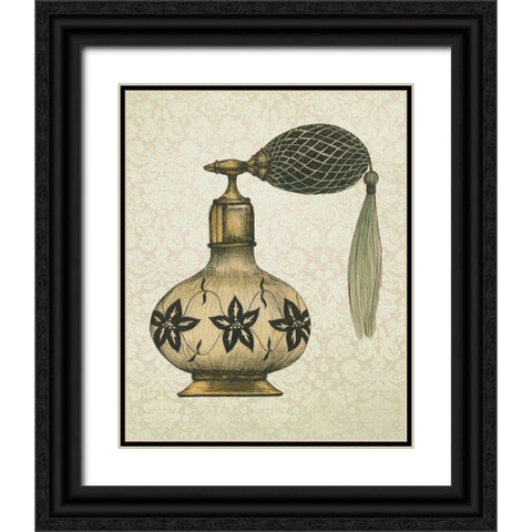 2-Up Antique Toilette II Black Ornate Wood Framed Art Print with Double Matting by Popp, Grace