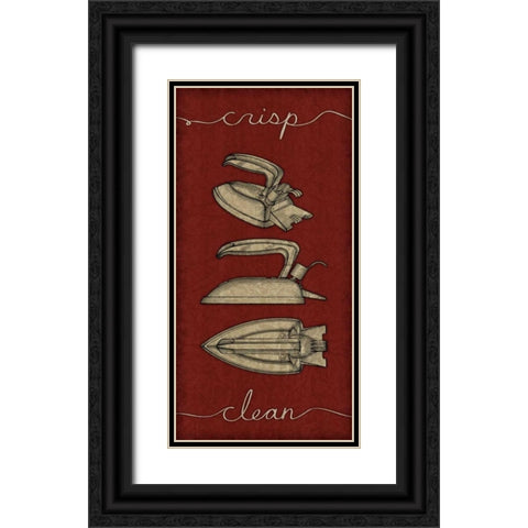 Pressed I Black Ornate Wood Framed Art Print with Double Matting by Pied Piper Creative