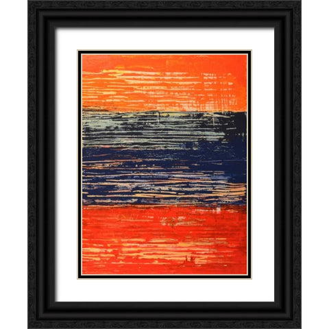 Electric Morning II Black Ornate Wood Framed Art Print with Double Matting by Avondet, Natalie