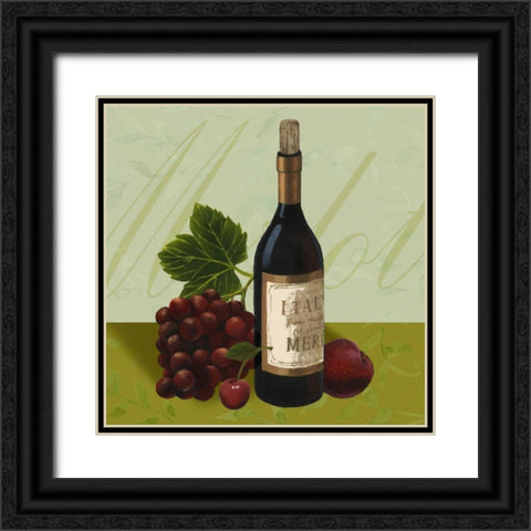 Wine Country II Black Ornate Wood Framed Art Print with Double Matting by Popp, Grace