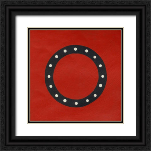 Luciens O 6-Up Black Ornate Wood Framed Art Print with Double Matting by Zarris, Chariklia