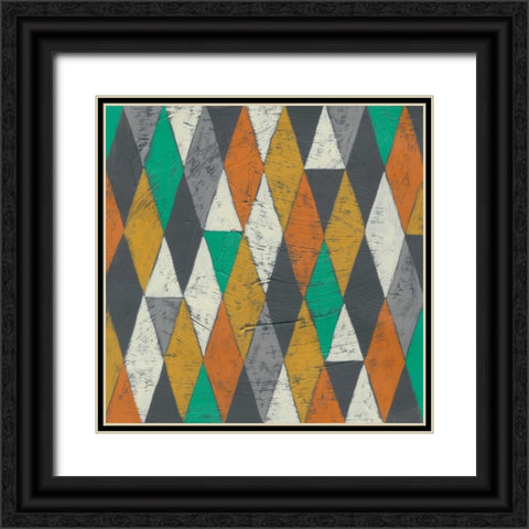 Luciens Pattern I Black Ornate Wood Framed Art Print with Double Matting by Zarris, Chariklia