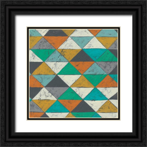 Luciens Pattern II Black Ornate Wood Framed Art Print with Double Matting by Zarris, Chariklia