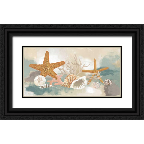 Marine Tableau I Black Ornate Wood Framed Art Print with Double Matting by Vess, June Erica