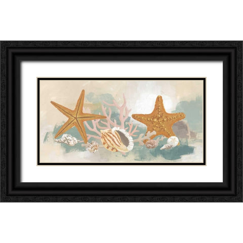 Marine Tableau II Black Ornate Wood Framed Art Print with Double Matting by Vess, June Erica