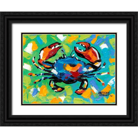 Seaside Crab II Black Ornate Wood Framed Art Print with Double Matting by Vitaletti, Carolee