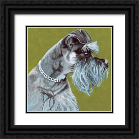 Dlynns Dogs - Zoee Black Ornate Wood Framed Art Print with Double Matting by Roll, Dylnn