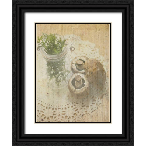 Herb Still Life IV Black Ornate Wood Framed Art Print with Double Matting by Orlov, Irena