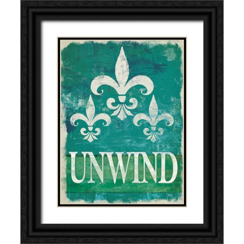 Renew - Unwind II Black Ornate Wood Framed Art Print with Double Matting by Pied Piper Creative