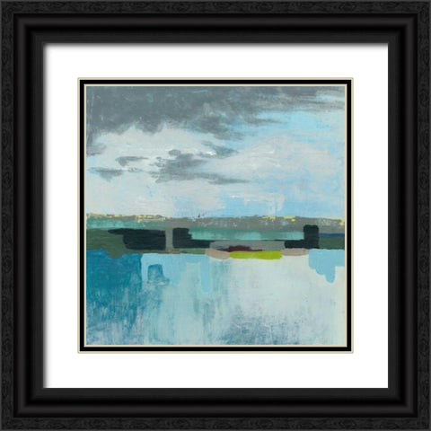 A Day at the Sea I Black Ornate Wood Framed Art Print with Double Matting by Popp, Grace