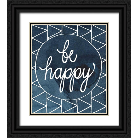 Inspired Watercolors I Black Ornate Wood Framed Art Print with Double Matting by Popp, Grace