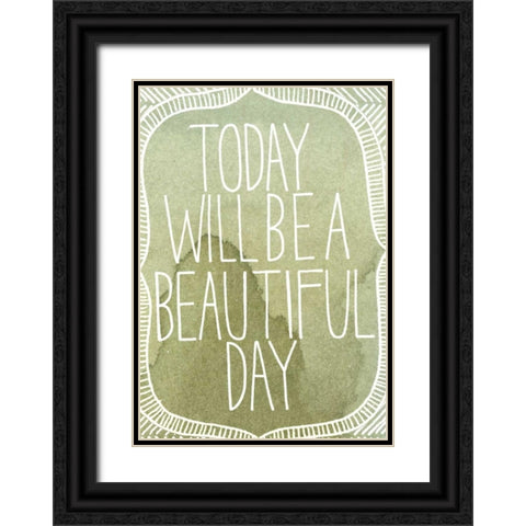Inspired Watercolors II Black Ornate Wood Framed Art Print with Double Matting by Popp, Grace