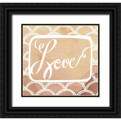 Inspired Watercolors III Black Ornate Wood Framed Art Print with Double Matting by Popp, Grace