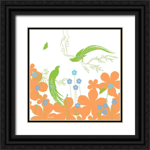 Springs Sweet Spell I Black Ornate Wood Framed Art Print with Double Matting by Evelia Designs