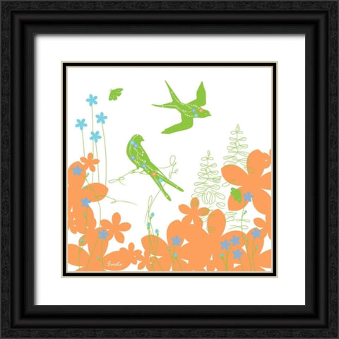 Springs Sweet Spell II Black Ornate Wood Framed Art Print with Double Matting by Evelia Designs