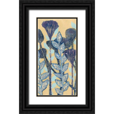 Chromatic Floral Mix II Black Ornate Wood Framed Art Print with Double Matting by Popp, Grace