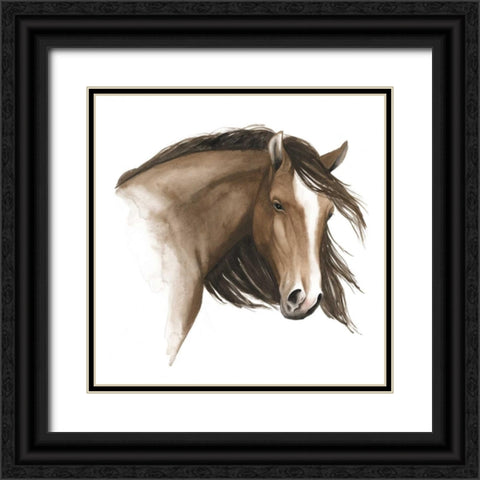Wild Horse I Black Ornate Wood Framed Art Print with Double Matting by Popp, Grace