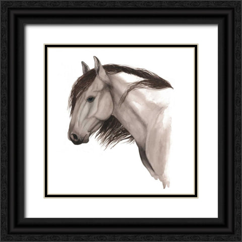 Wild Horse II Black Ornate Wood Framed Art Print with Double Matting by Popp, Grace