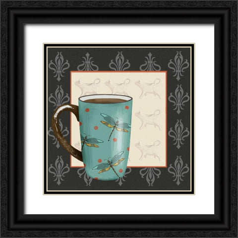 Coffee Break I Black Ornate Wood Framed Art Print with Double Matting by Reynolds, Jade