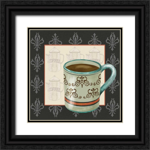 Coffee Break II Black Ornate Wood Framed Art Print with Double Matting by Reynolds, Jade