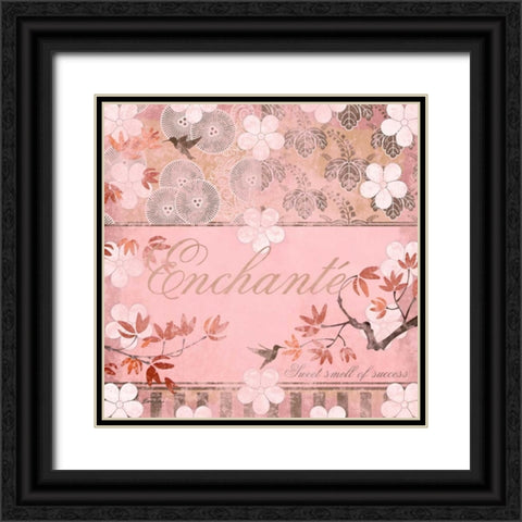 Haute in Pink IV Black Ornate Wood Framed Art Print with Double Matting by Evelia Designs