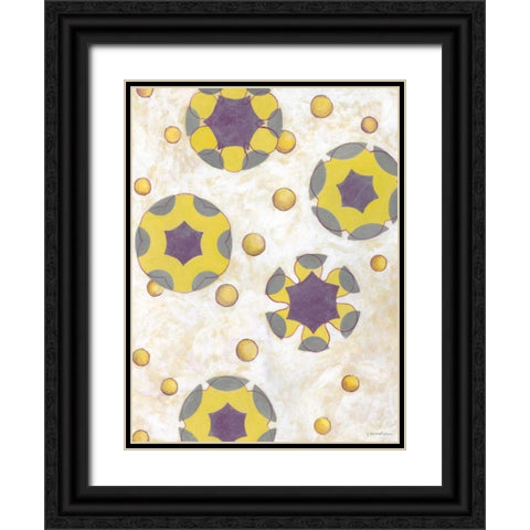 Canary Pop I Black Ornate Wood Framed Art Print with Double Matting by Lam, Vanna