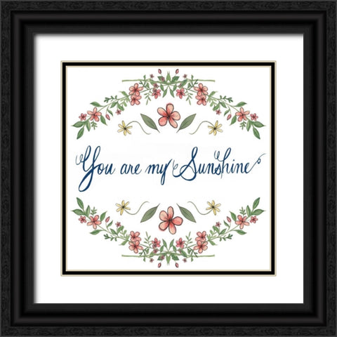 Flowers by Grace II Black Ornate Wood Framed Art Print with Double Matting by Popp, Grace
