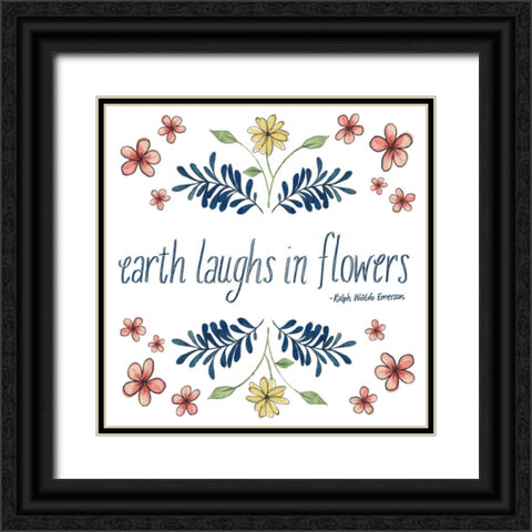 Flowers by Grace III Black Ornate Wood Framed Art Print with Double Matting by Popp, Grace
