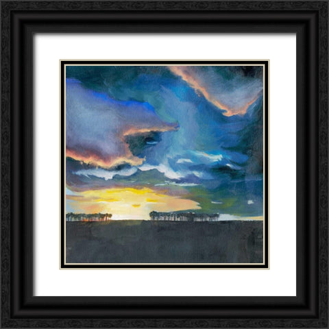 Vivid Sunset II Black Ornate Wood Framed Art Print with Double Matting by Popp, Grace