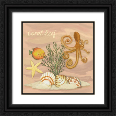 Coastal Scene I Black Ornate Wood Framed Art Print with Double Matting by Ditzian, Sue