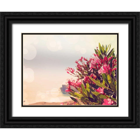 Flowers in Paradise II Black Ornate Wood Framed Art Print with Double Matting by Coomes, Sylvia
